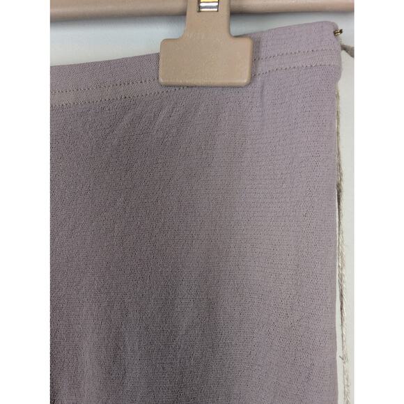 NWT Krista Larson Cropped Double Layer Tie Dyed Mesh Leggings Taupe O/S - Picture 3 of 10